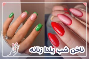 ناخن شب یلدا زنانه
